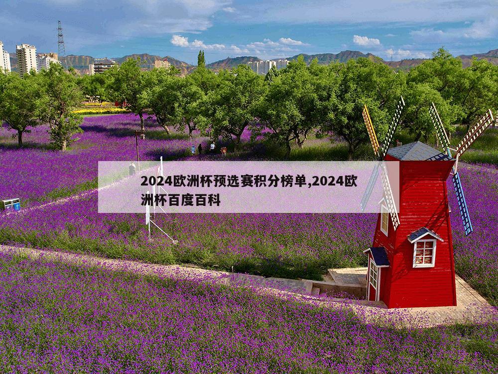 2024欧洲杯预选赛积分榜单,2024欧洲杯百度百科