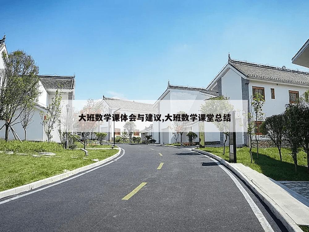 大班数学课体会与建议,大班数学课堂总结